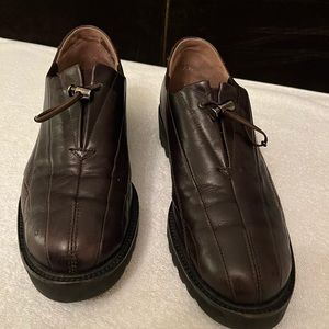 Paul Green Women’s Brown Pull On Leather Shoes Sz 7 Vibram
